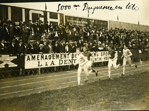 Paris Sport Race Athletics France Belgium 5000m Duquesne Old Photo June 1923