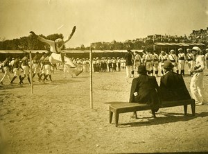 Paris Sport Meet Athletics France Belgium High Jump Old Photo June 1923
