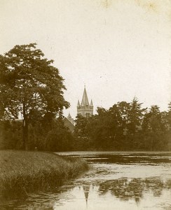 Belgium Ypres St Peter Church Sint-Pieterskerk Canal Old Photo 1900