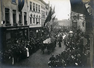 Belgium Bruges Procession of the Holy Blood Religion Old Photo 1900