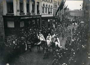 Belgium Bruges Procession of the Holy Blood Religion Old Photo 1900