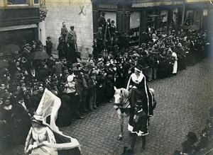 Belgium Bruges Procession of the Holy Blood Religion Old Photo 1900