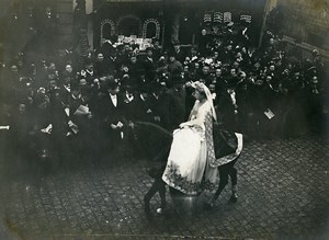 Belgium Bruges Procession of the Holy Blood Religion Old Photo 1900