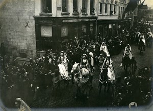 Belgium Bruges Procession of the Holy Blood Religion Old Photo 1900