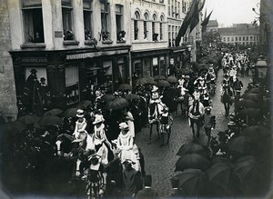 Belgium Bruges Procession of the Holy Blood Religion Old Photo 1900