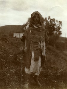 Middle East? a young Bedouin Portrait Old Photo 1900