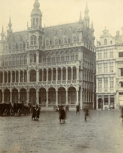 Belgium Brussels Grand Place City Hall Old Photo 1900