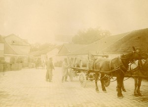 France Paris Octroi Horse Old Amateur Photo 1910