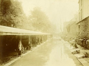 France Paris Wash-House Lavoir Old Amateur Photo 1910