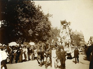 France Paris Defile Carnival Float? Old Amateur Photo 1910