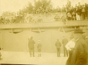 France Paris Longchamps Racecourse Gate Crashers Old Amateur Photo 1910