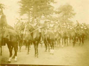 France Paris Military Parade Horses Cavalry Old Amateur Photo 1910