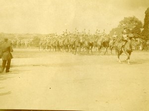 France Paris Military Parade Dragoons Cavalry Old Amateur Photo 1910
