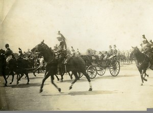 France Paris Presidential Parade Dragoons on Horses Old Amateur Photo 1910