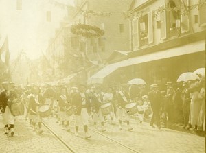 France Le Havre Music Parade Marching Band Old Amateur Photo 1910