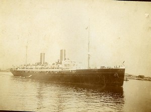 France Le Havre Boat Ocean Liner Old Amateur Photo 1910