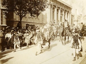 France Le Havre Carnival? Parade Horses Old Amateur Photo 1910