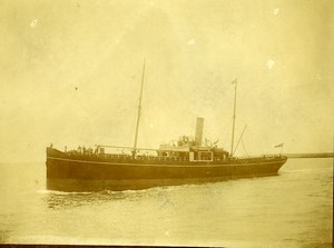 France Le Havre boat Old Amateur Photo 1910