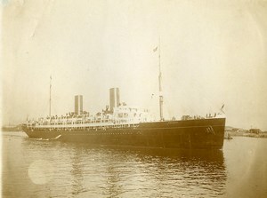 France Le Havre boat Ocean Liner Old Amateur Photo 1910