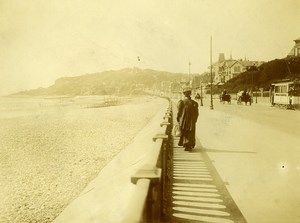 France Le Havre Region Seaside Promenade Old Amateur Photo 1910