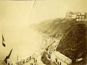 France Le Havre Region Seaside Beach Huts Old Amateur Photo 1910