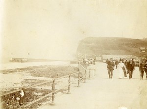 France Trouville Region Seaside Promenade Old Amateur Photo 1910