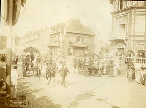 France Rouen? Carnival? Parade Float Horse Old Amateur Photo 1910