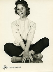 Publicité pour papier Agfa Portriga-Rapid 138 Femme Souriante Ancienne Photo 1960