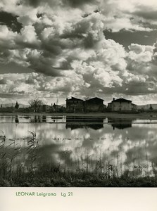 Publicité pour papier Agfa Leonar Leigrano Lg21 Reflection Nuages Ancienne Photo 1960