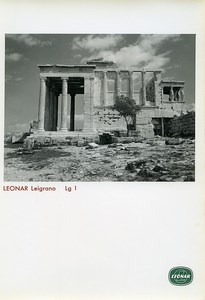 Publicité pour papier Agfa Leonar Leigrano Lg1 Temple Grec Ancienne Photo 1960