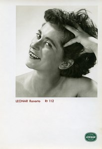 Publicité pour papier Agfa Leonar Ranarto Rt112 Portrait Femme Ancienne Photo 1960