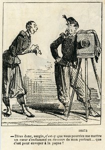 France Nadar & Darjou Caricature Photographe Journal Amusant 1861