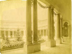 France Paris Petit Palais Courtyard World Fair old Photo Neurdein 1900