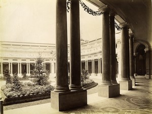France Paris Petit Palais interior courtyard old Photo 1900