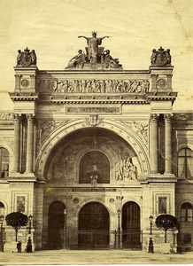 France Paris Palais de l'Industrie Palace Architecture old Photo 1880