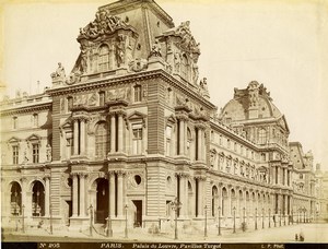 France Paris Louvre Palace Pavillon Turgot old Photo LP Pamard 1880