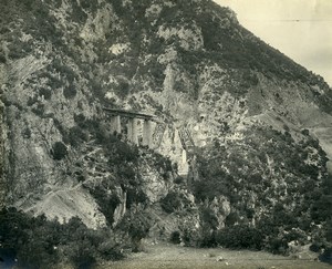 France? Railway? Bridge Viaduct under construction old Photo 1890