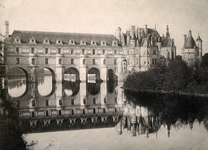 France Chenonceaux Chenonceau Castle old Photo 1890