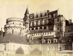 France Amboise castle old Photo 1880