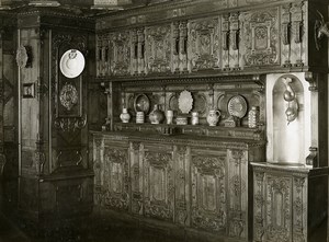 Switzerland Basel Museum interior Furniture Sink old Photo 1900