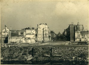 Belgium WWII Tournai Destruction old Photo 1945