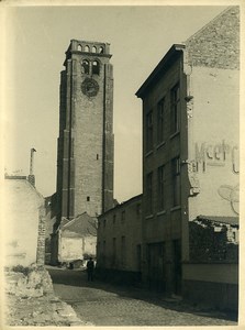 Belgium WWII Tournai St Brice Church Destruction old Photo 1945