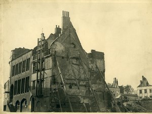 Belgium WWII Tournai Destruction old Photo 1945