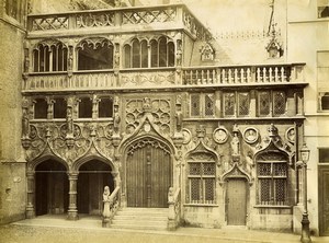 Belgium Bruges Holy Blood Chapel old Neurdein Photo 1880