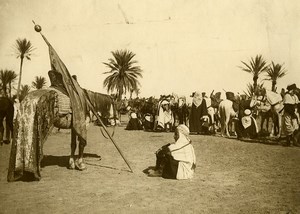 Algeria Bou Saada Horse riders Group old Photo 1900