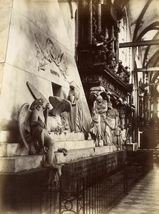 Italy Venice Venezia Canova Monument old Photo Paolo Salviati 1880