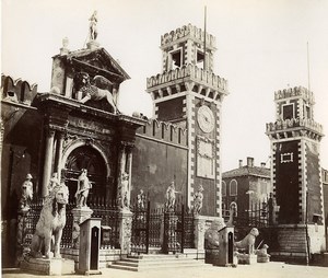 Italy Venice Venezia Arsenale old Photo Paolo Salviati 1880