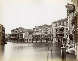 Italy Venice Venezia Foscari Palace old Photo Paolo Salviati 1880