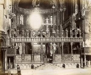 Italy Venice Venezia Basilica di San Marco interior Photo Paolo Salviati 1880