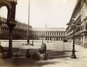 Italy Venice Venezia Piazza San Marco old Photo Paolo Salviati 1880